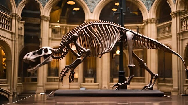 dinosaur skeleton at the Natural History Museum