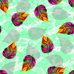 seamless background with fishes