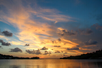 sunset over the sea, Key west, Florida 