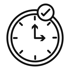 Time Check Icon for Daily Planning