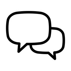 Naklejka premium Chat icon. Talk bubble speech icon. Dialogue balloon icon.