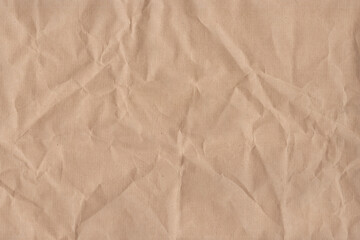 crumpled brown craft paper for packaging