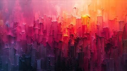 Fototapeta premium A modern art mural of digital glitch art, distorted and pixelated patterns, 16:9 ratio.