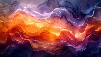 Obraz premium A mural of abstract light play, patterns of light and shadow creating a dynamic, abstract composition, showcasing a modern art style.