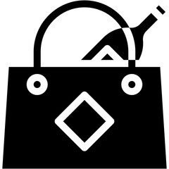 Vector Icon Shopping, Bag, Beer Bag, Online Shop, Commerce