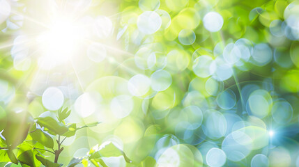 Fototapeta premium Golden bokeh lights with abstract background