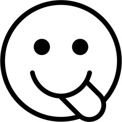 Vector Icon Tongue, Emoji, Smileys, Reaction, Feelings, Emotion