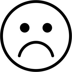 Vector Icon Sad, Emoji, Smileys, Reaction, Feelings, Emotion