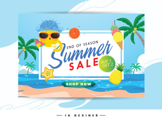 Summer Sale Discount Banner Design