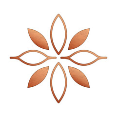 PNG luxury blooming flower logo for health and wellness