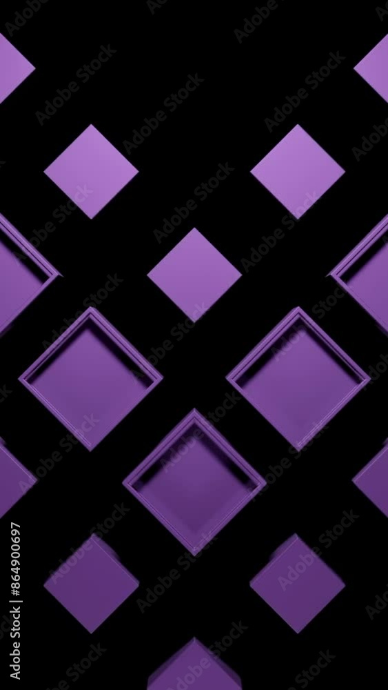 Poster heart of retro squares. design. retro game with moving squares creating heart. heart shape of moving