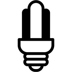 Vector Icon Lamp, Ecology, Electronics, Eco, Light Bulb