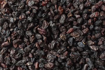 Dried raisins as a background image
