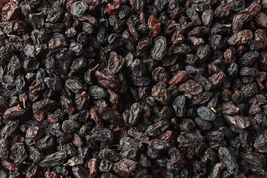 Dried raisins as a background image