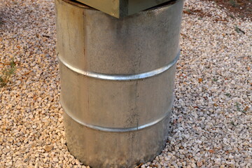 Naklejka premium Large barrel for transporting liquids.