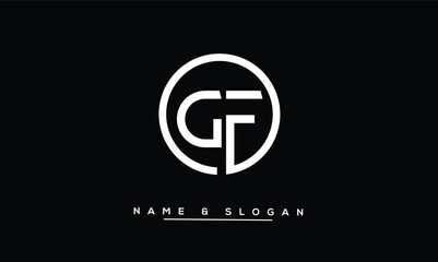 GF, FG, G, F Abstract Letters Logo Monogram