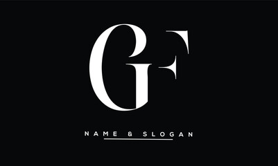 GF, FG, G, F Abstract Letters Logo Monogram