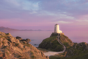 lighthouse at sunset