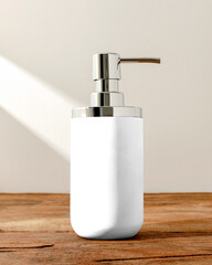 Png pump bottle mockup bathroom product