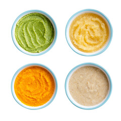 Baby food png cut out, organic puree combinations