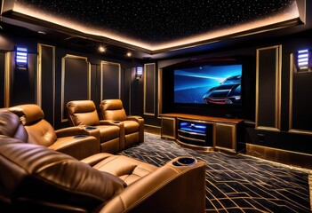 luxurious home theater elegant seating ultimate entertainment experience, plush, interior, design, modern, comfort, stylish, decor, cozy, cinema