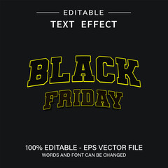 Black Friday 3D Editable  text effect