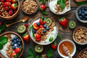Healthy Breakfast Spread with Honey