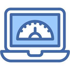 Vector Icon Speedometer, Velocity, Business and Finance, Performance, Efficiency, Meter