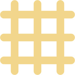 Obraz premium Vector Icon Waffle, Bakery, Food and Restaurant, Dessert, Sweet