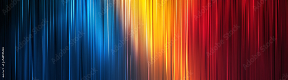 Poster abstract background with colorful vertical lines. digital art. high resolution. blue, red and yellow
