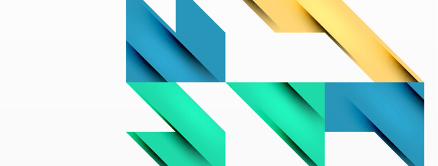 Speed and sport geometric background. Color lines dynamic template for wallpaper, banner, background or landing