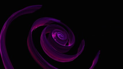 Naklejka premium Energetic spiral background animation, where waves appear to be projected in 3D space, flickering light and shifting perspective changes, 