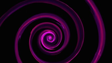 Energetic spiral background animation, where waves appear to be projected in 3D space, flickering light and shifting perspective changes, 