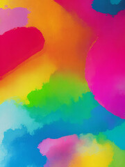 Painted background in multicoloured palette