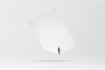 Paper poster png mockup, transparent design