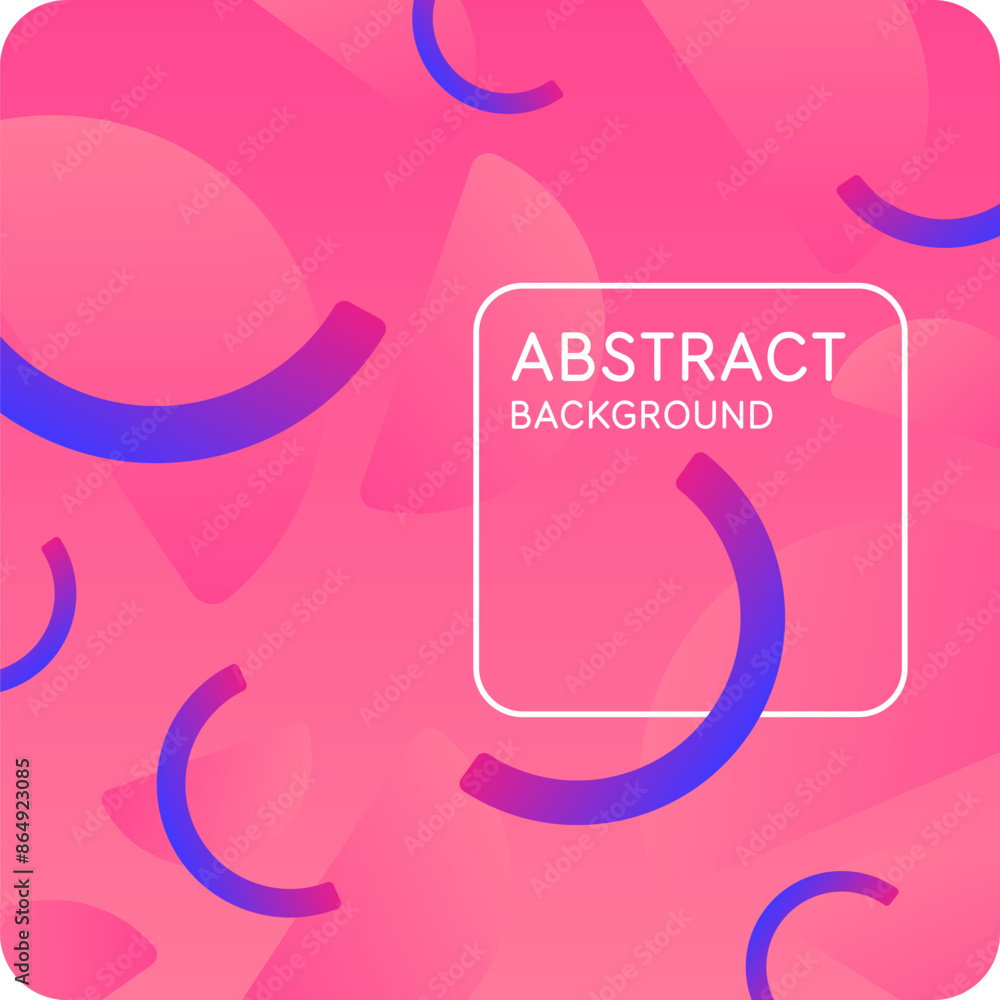 Poster modern geometric composition of various shapes. illustration for design. abstract background in the 
