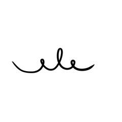 curly line doodle