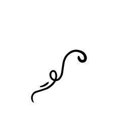 curly line doodle