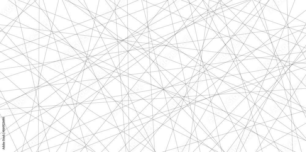 Leinwandbilder Abstract black lines with white background. Creative and geometric rectangle shape with white paper texture design. abstract background with stripes for website design Technology background, vector.	