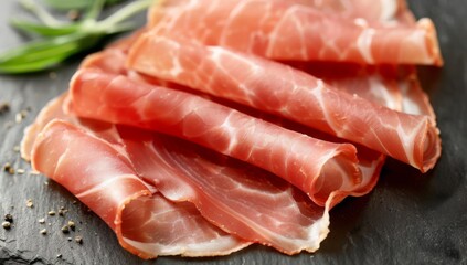 few slices of prosciutto
