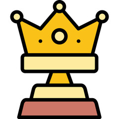 crown circle icon
