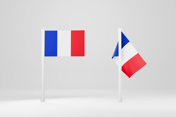 Flag Of France 3d Illustration Stock Image