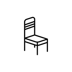 Comfortable Office Chair Icon for Workspace Furniture