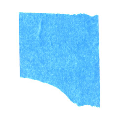 Obraz premium Abgerissener Klebestreifen mit blauer Farbe