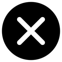 Vector Icon Cross, Cancel, Close, Delete, Reject, Remove