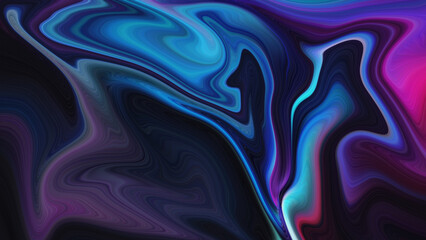 4K Bright abstract background with flowing forms and kinetic neon waves that create a mesmerizing whirling effect and light,