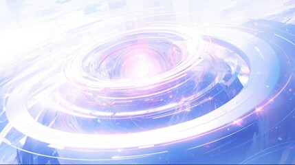 Vibrant Metaphysical Abstract Art: Hypercolorful Dreamscape with White Galaxy and Precisionist Lines, Sky-Blue and Violet Hues, 8K Ultra High Definition Imagery