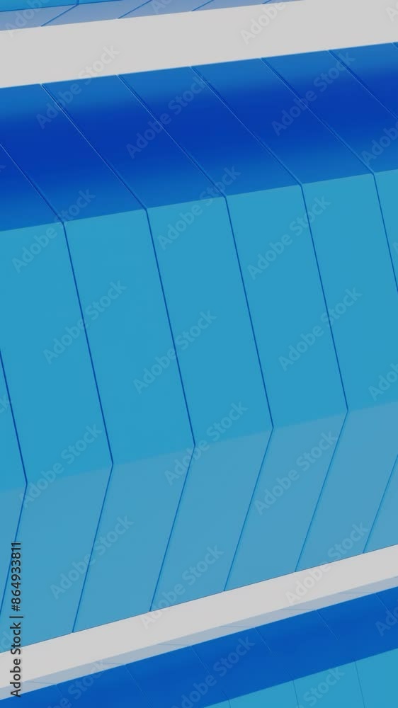 Poster rings swirling in waves on tube. design. 3d lines with moving wave elements. parts of animated color