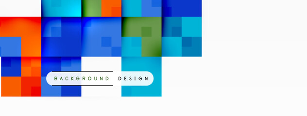 Dynamic colorful squares background. Vector Illustration For Wallpaper, Banner, Background, Card, Book Illustration, landing page