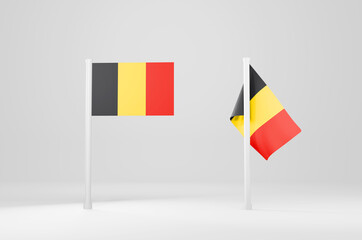 Flag Of Belgium 3d Illustration Stock Image 